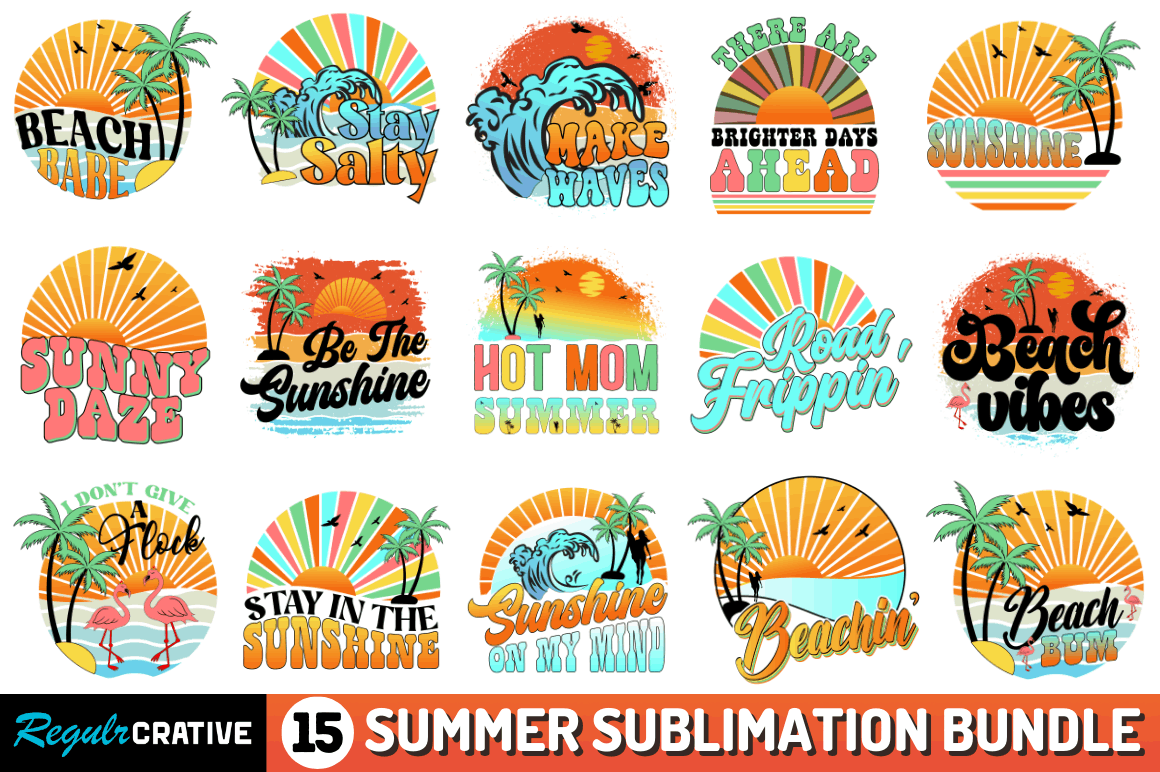 Retro Summer Sublimation Bundle