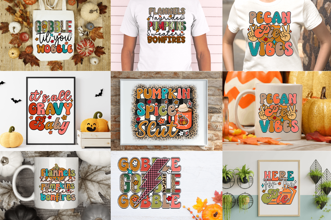 Thanksgiving Sublimation Design Bundle