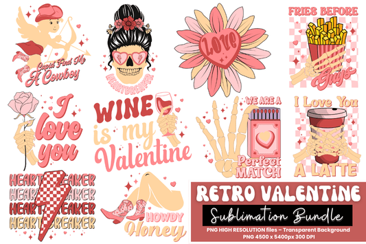 Retro Valentine Sublimation Bundle