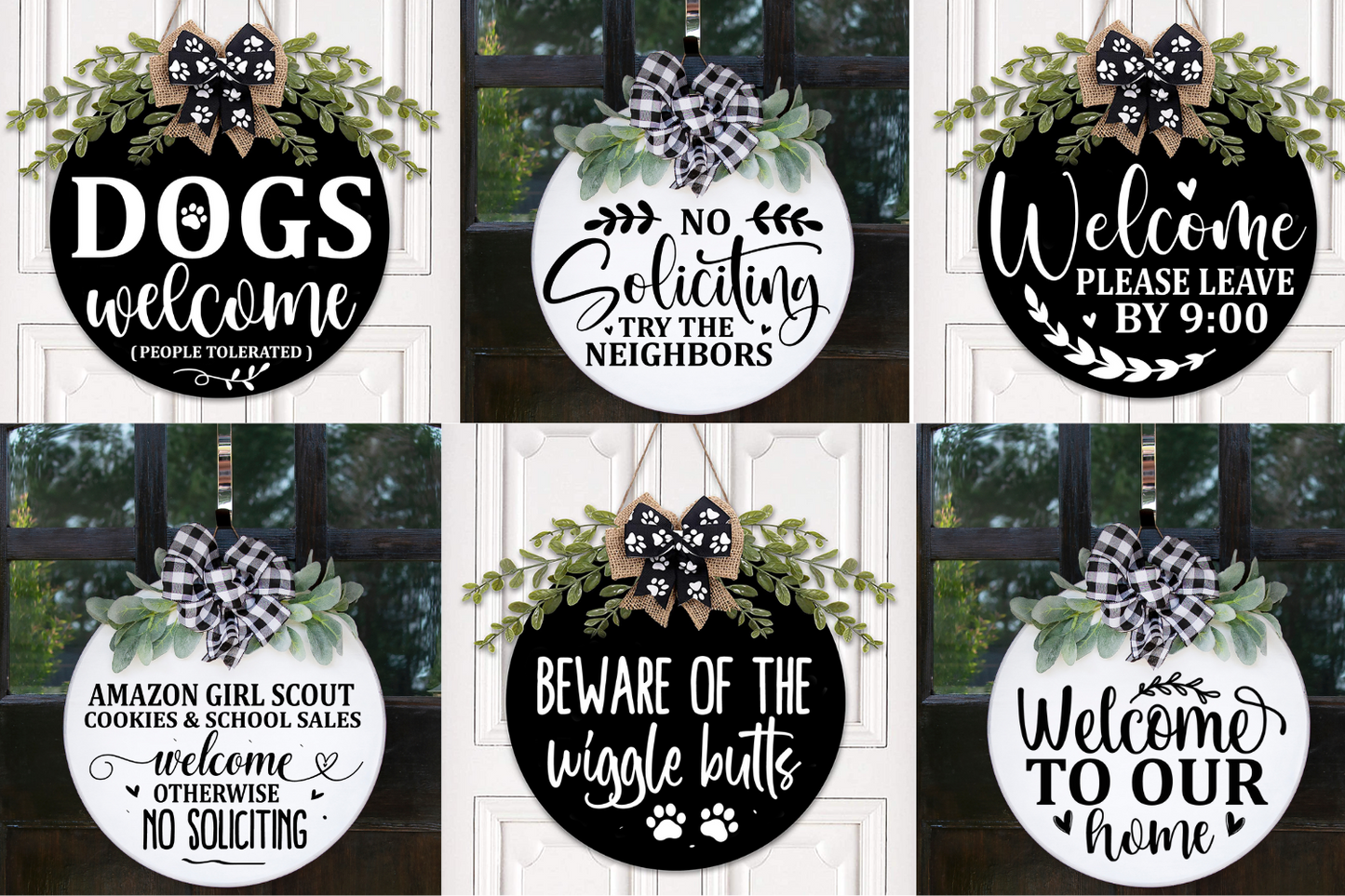 Door Sign SVG Bundle