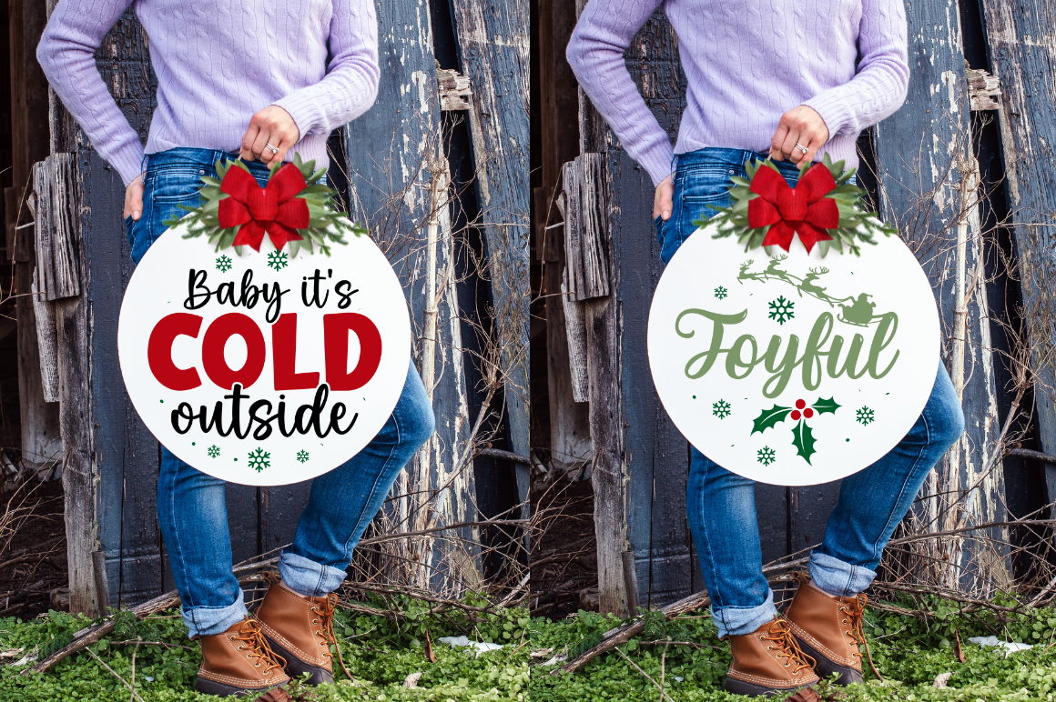 Christmas Fun Round Sign Bundle