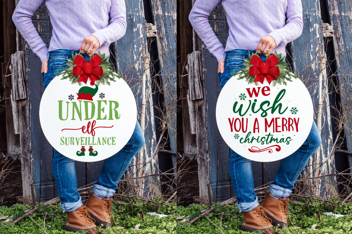 Christmas Fun Round Sign Bundle