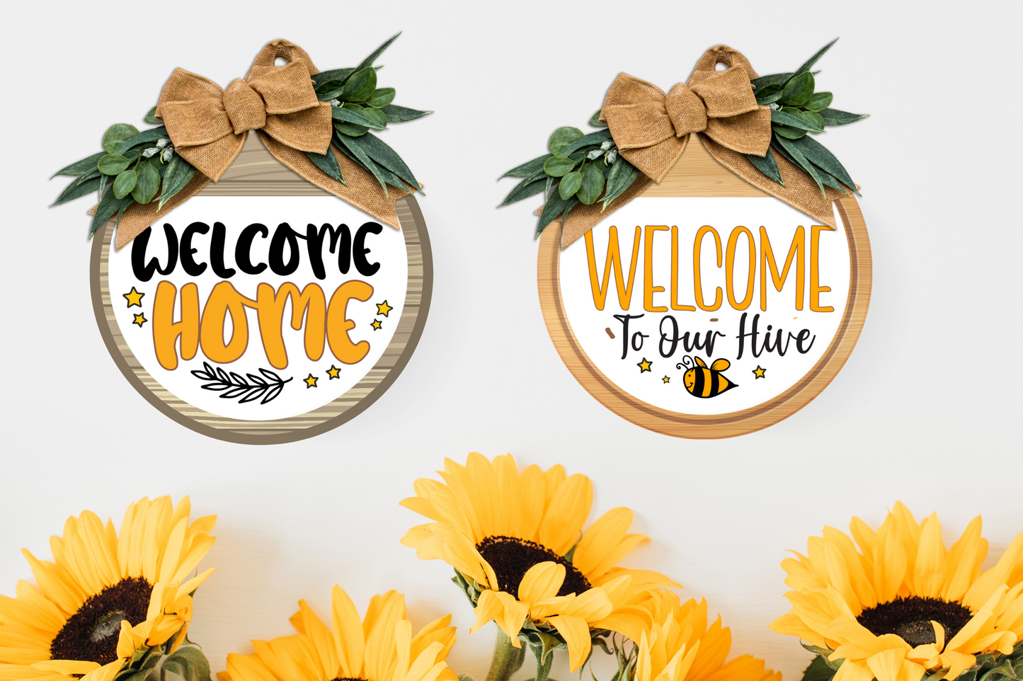 Sunflower Round Signs Bundle