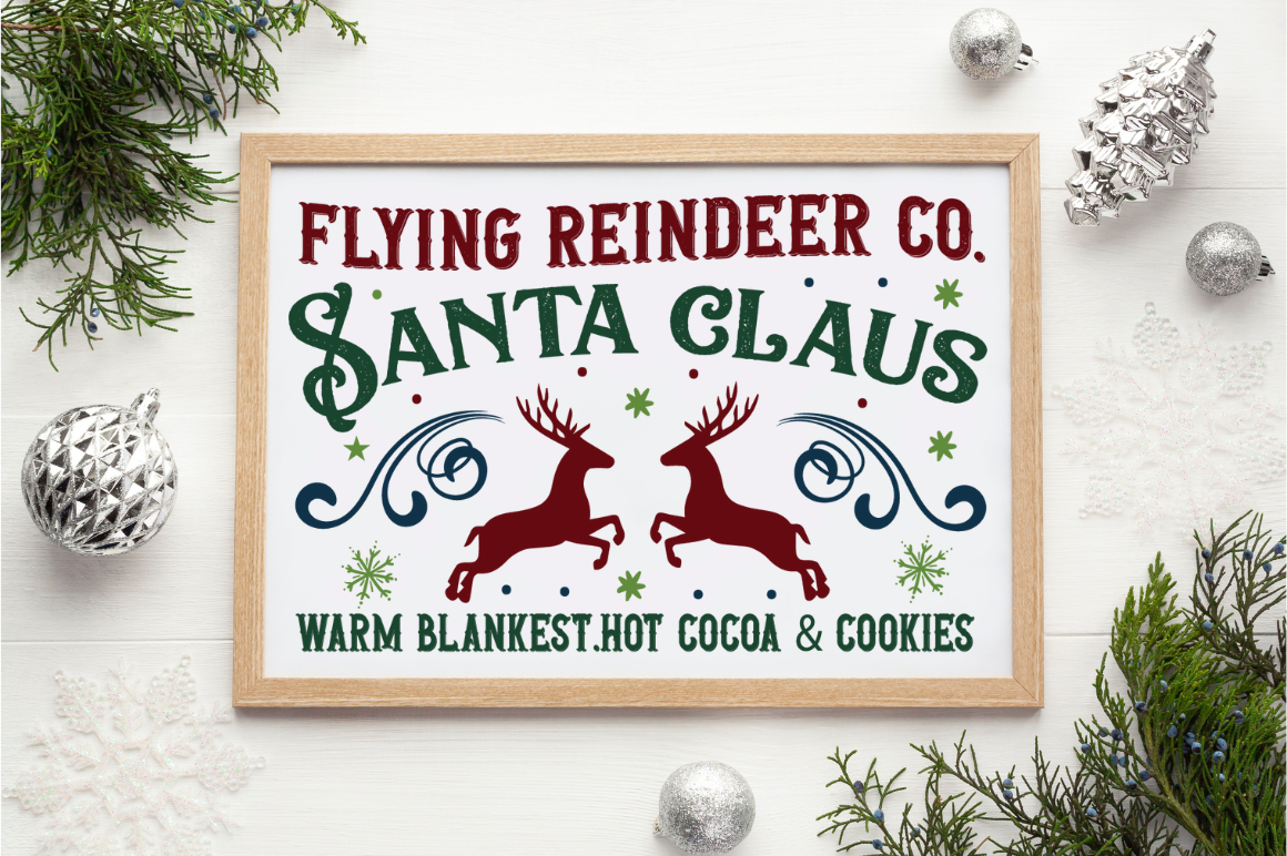 Santa Christmas Sign Bundle