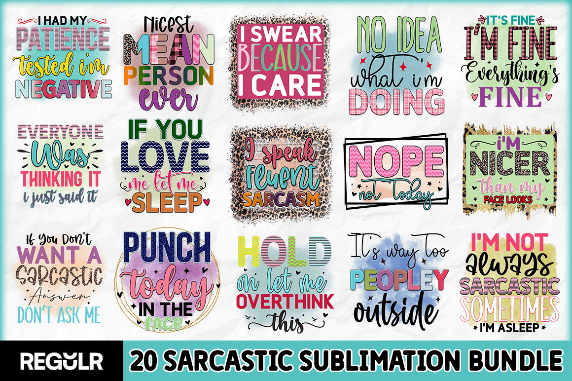 Sarcastic Sublimation Bundle