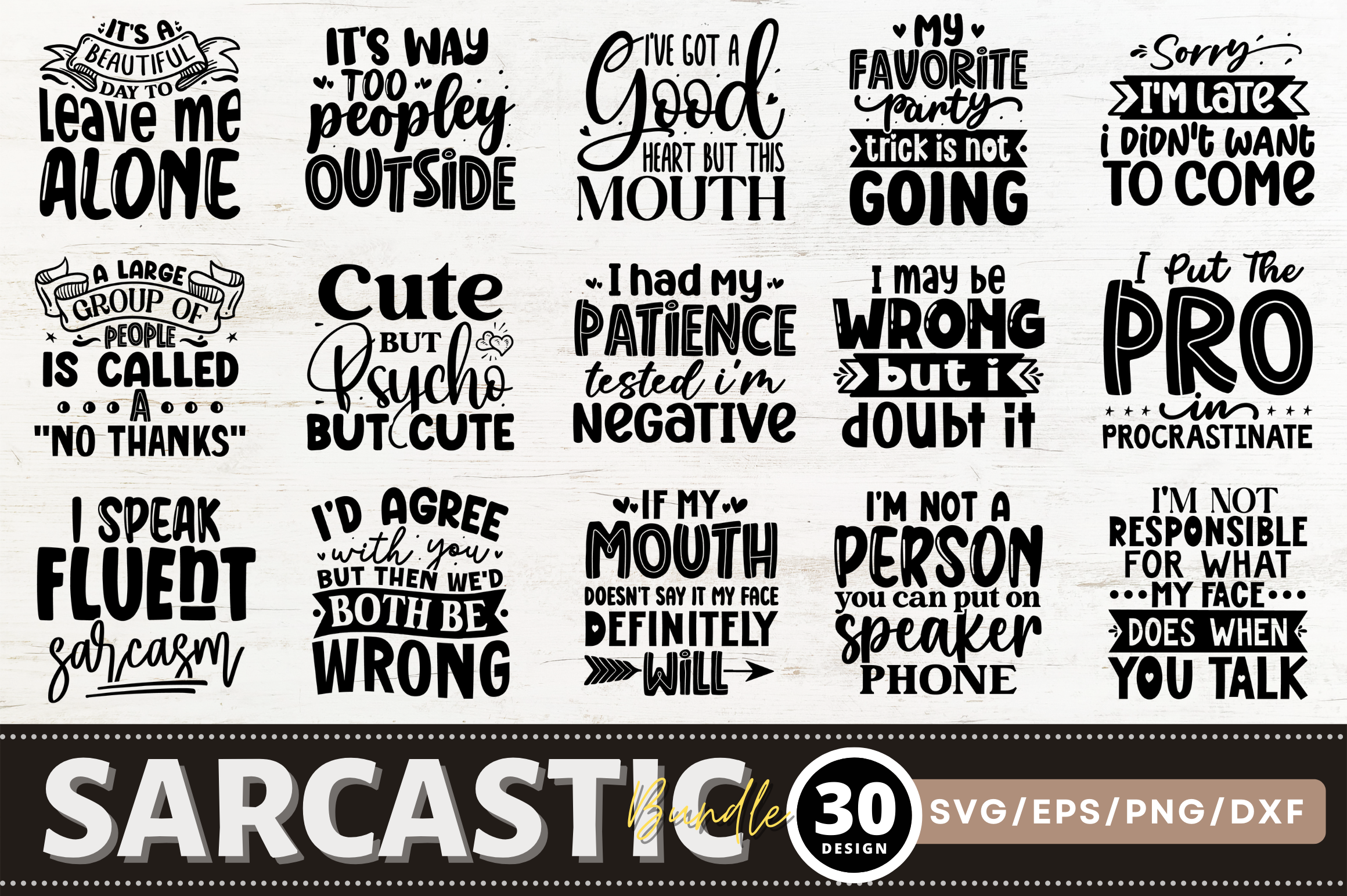 Sarcastic SVG Bundle