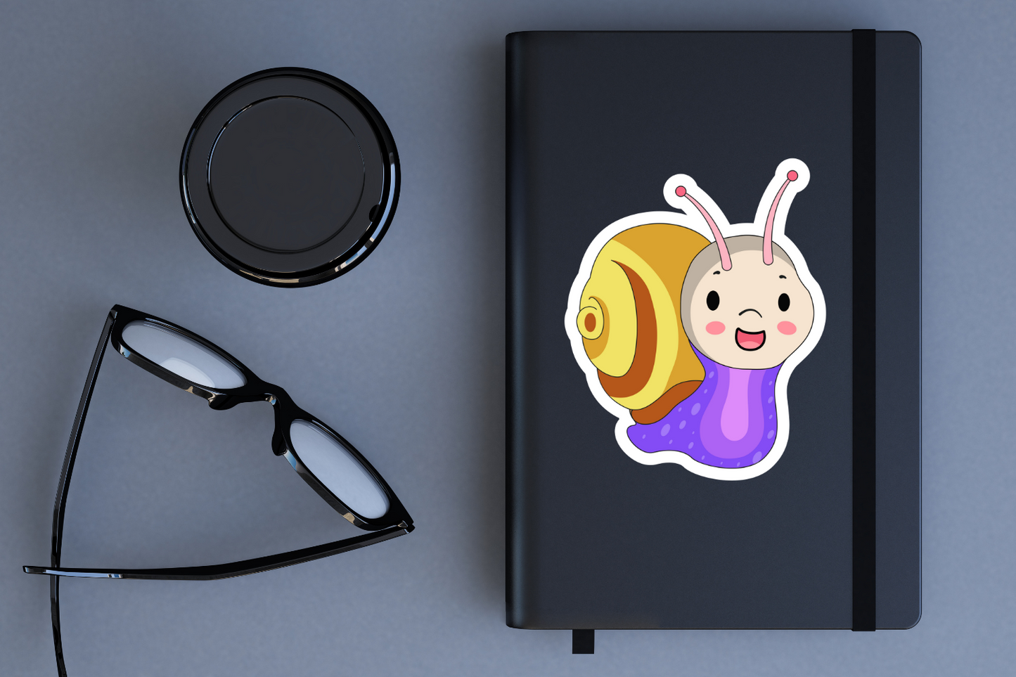 Cute Family Of Snails Sticker Bundle