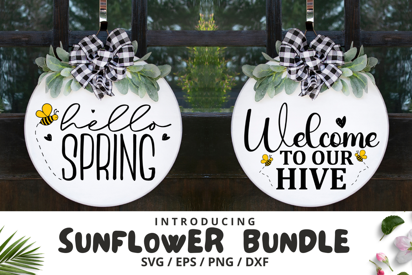 Sunflower Door Signs Bundle