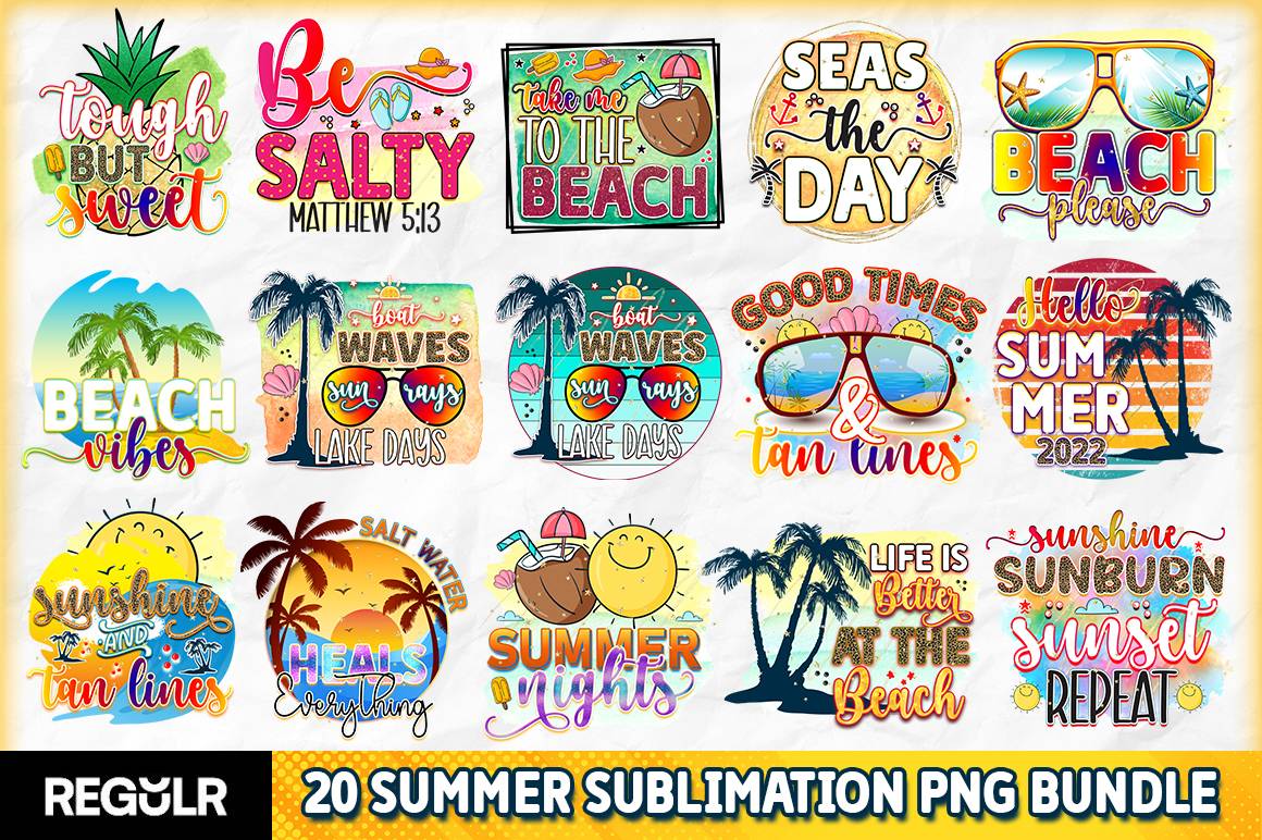 Summer Sublimation Designs