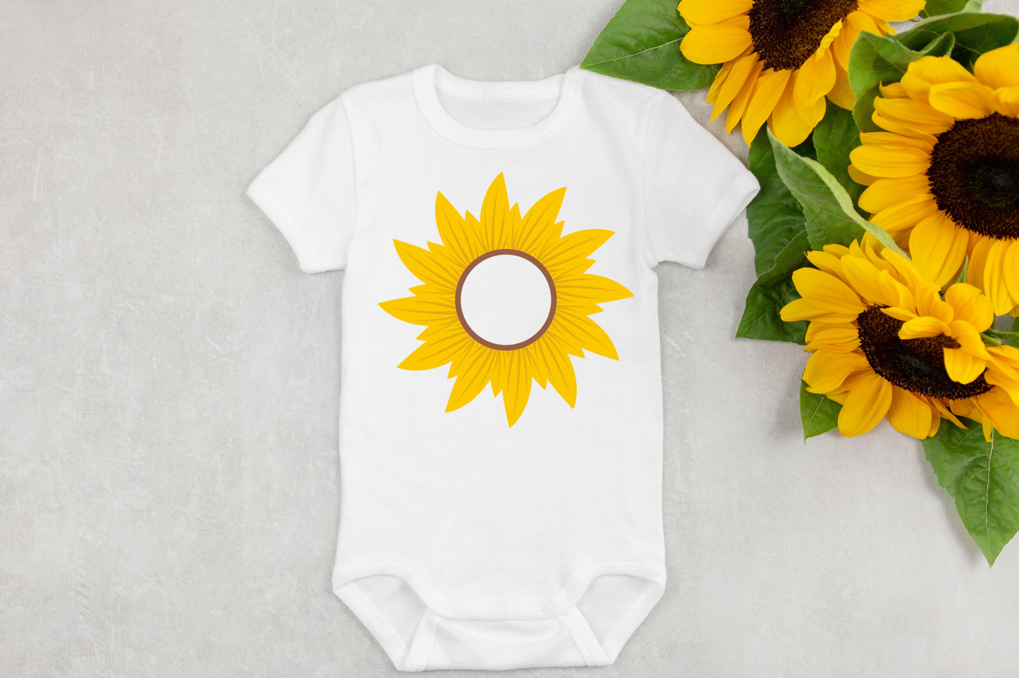 Sunflower Monogram SVG Bundle