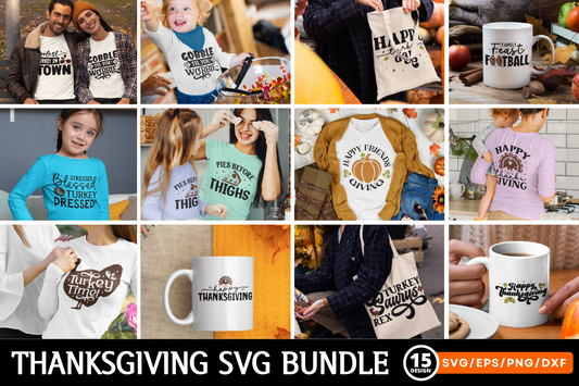 Funny Thanksgiving SVG Bundle