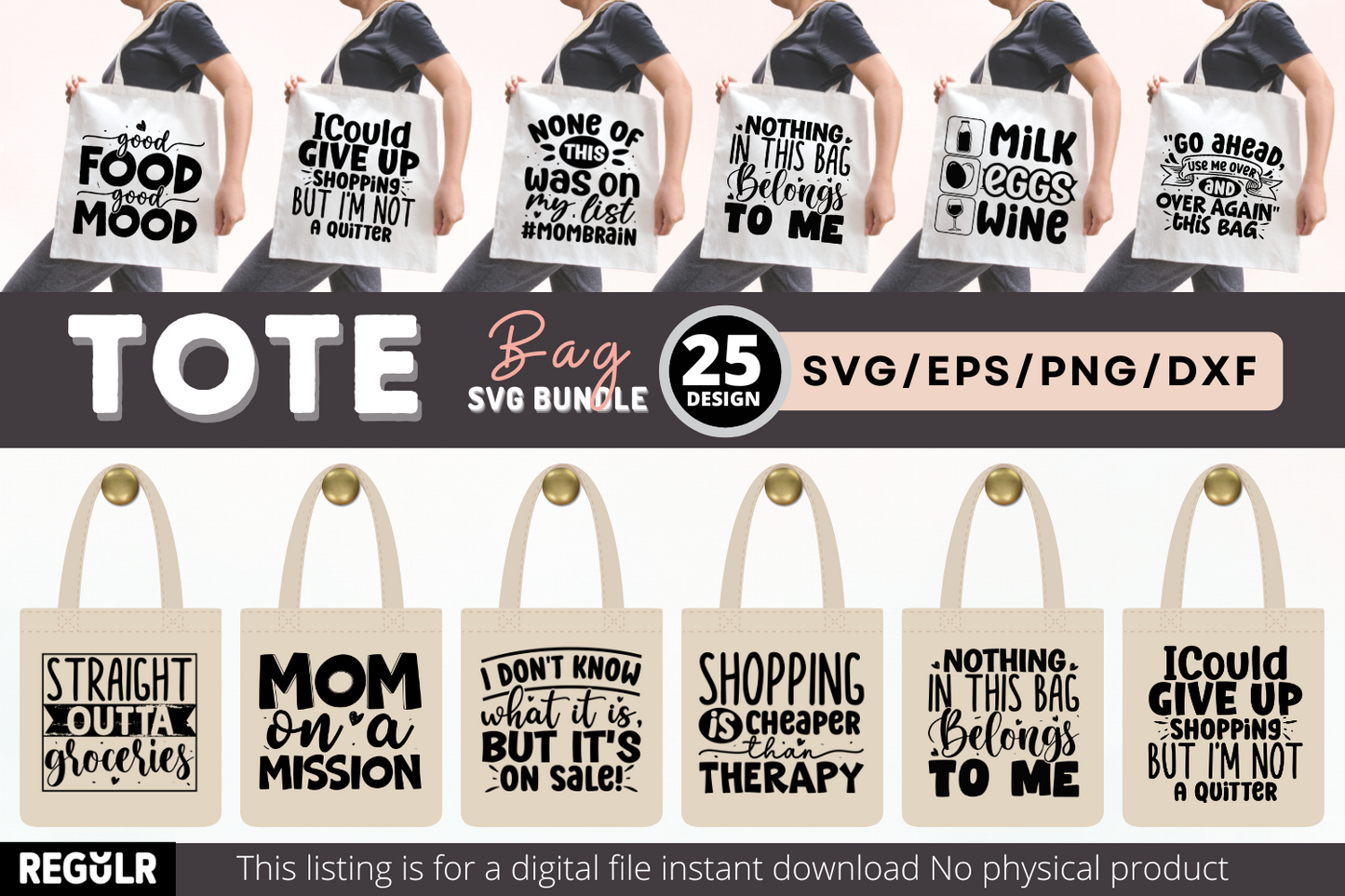 Tote Bag SVG Bundle