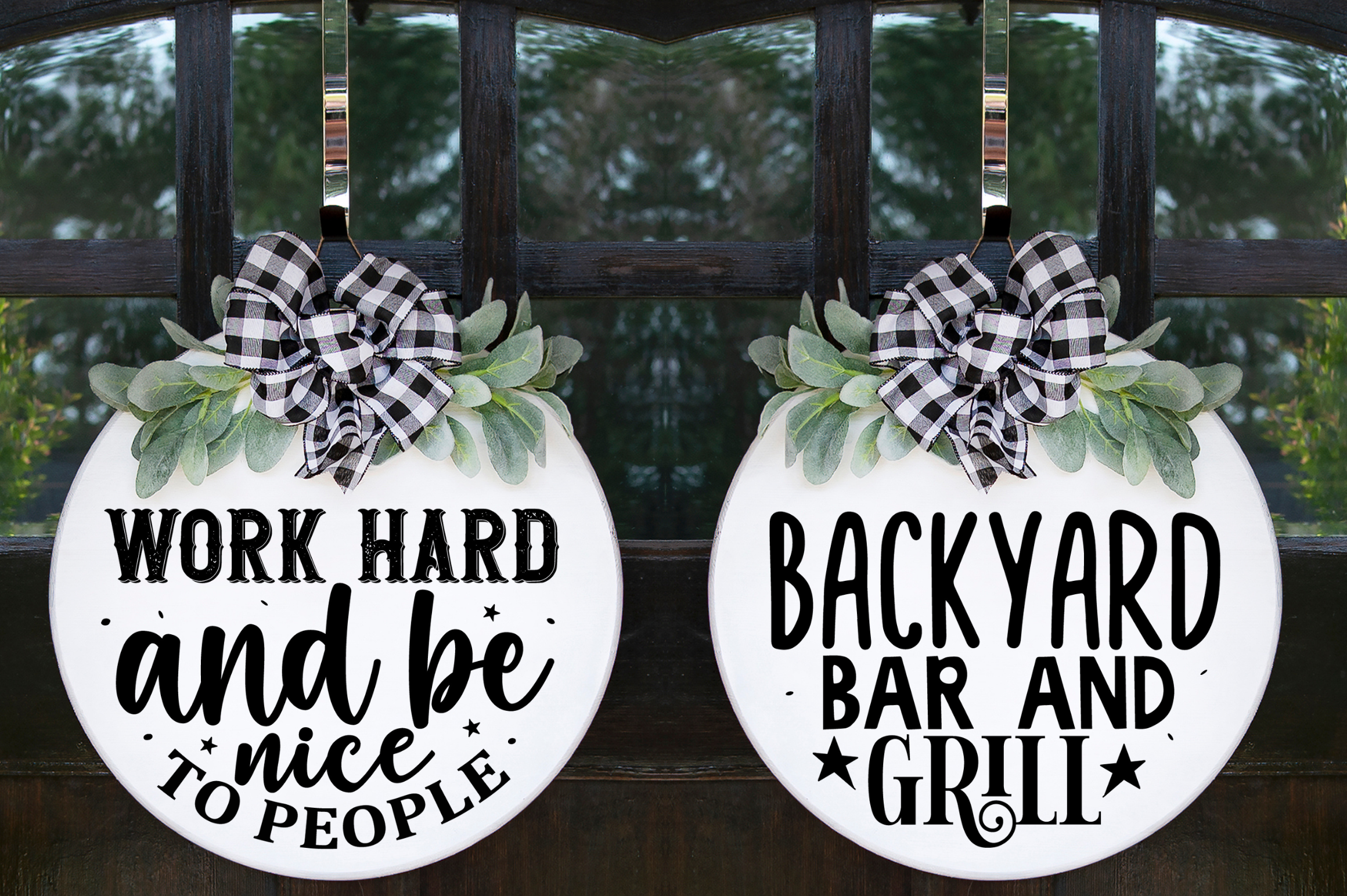 Farmhouse Round Sign Bundle