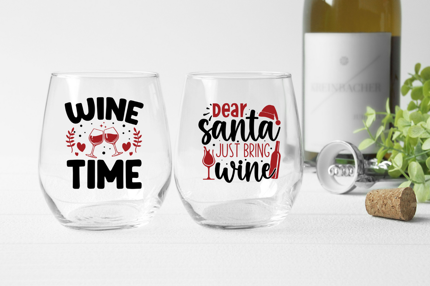 Christmas wine Svg Bundle