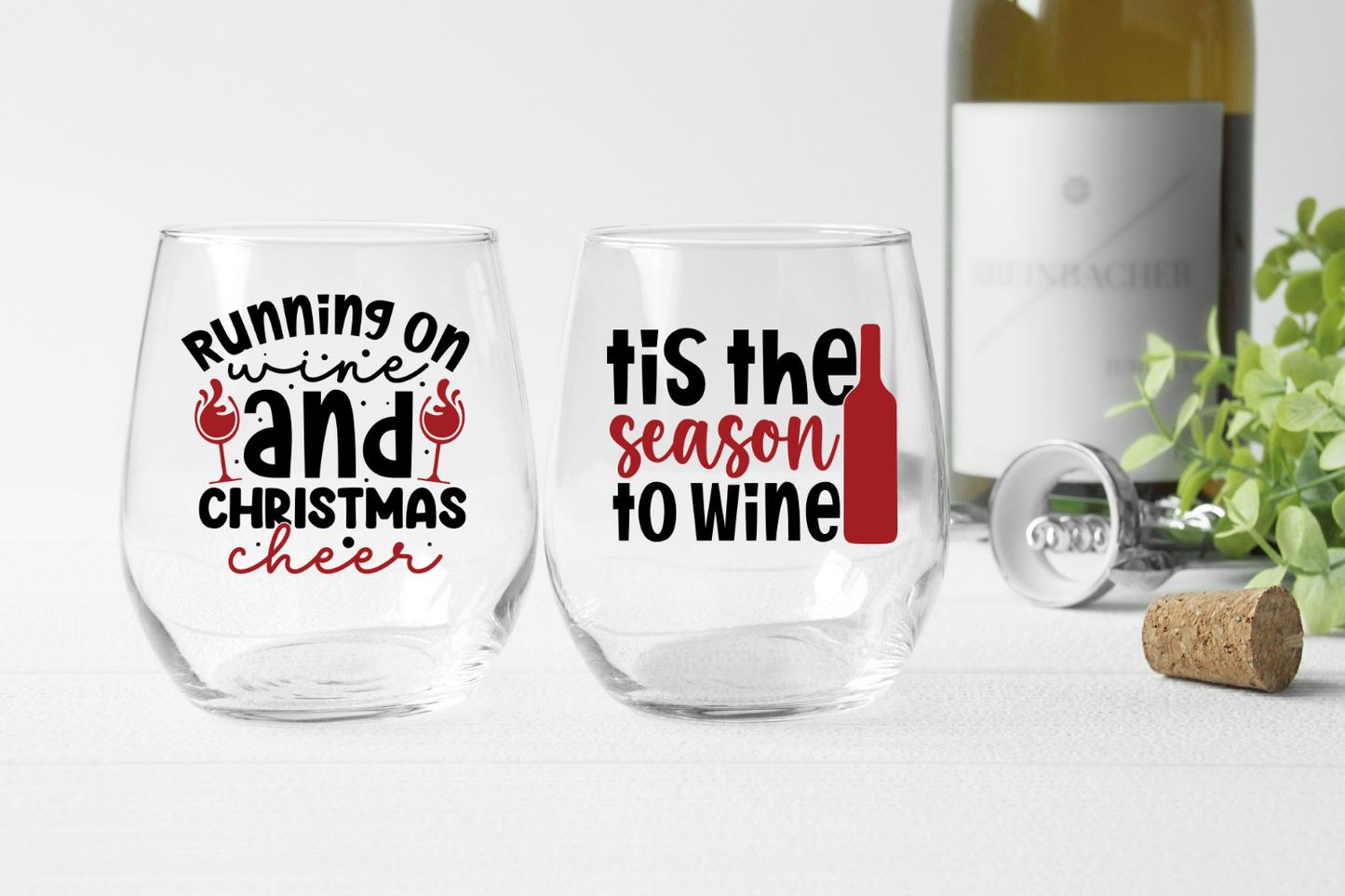 Christmas wine Svg Bundle