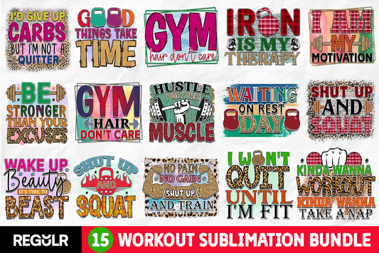 Workout Sublimation Bundle