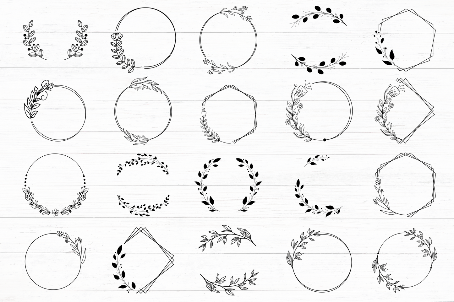 Wreath  Frame SVG Bundle