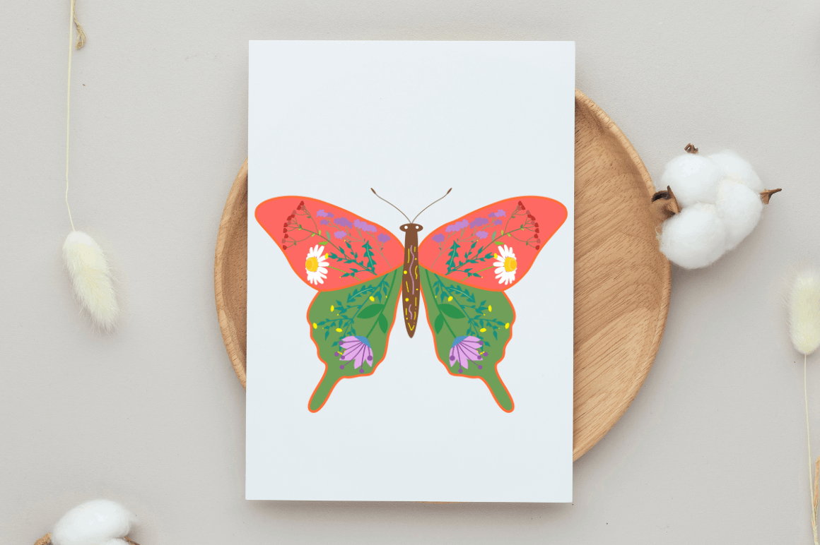 Floral Butterflies PNG Bundle