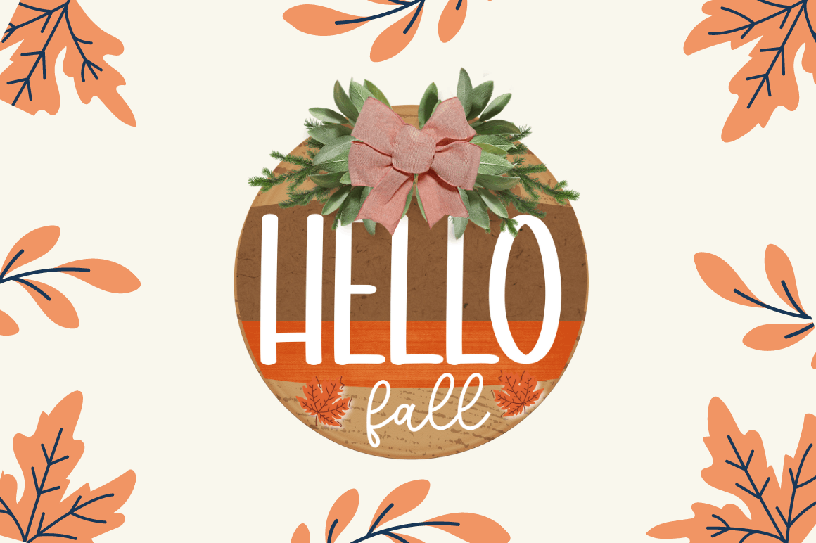 Fall Door Round Signs png Bundle