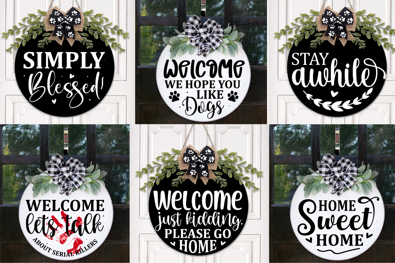 Door Sign SVG Bundle