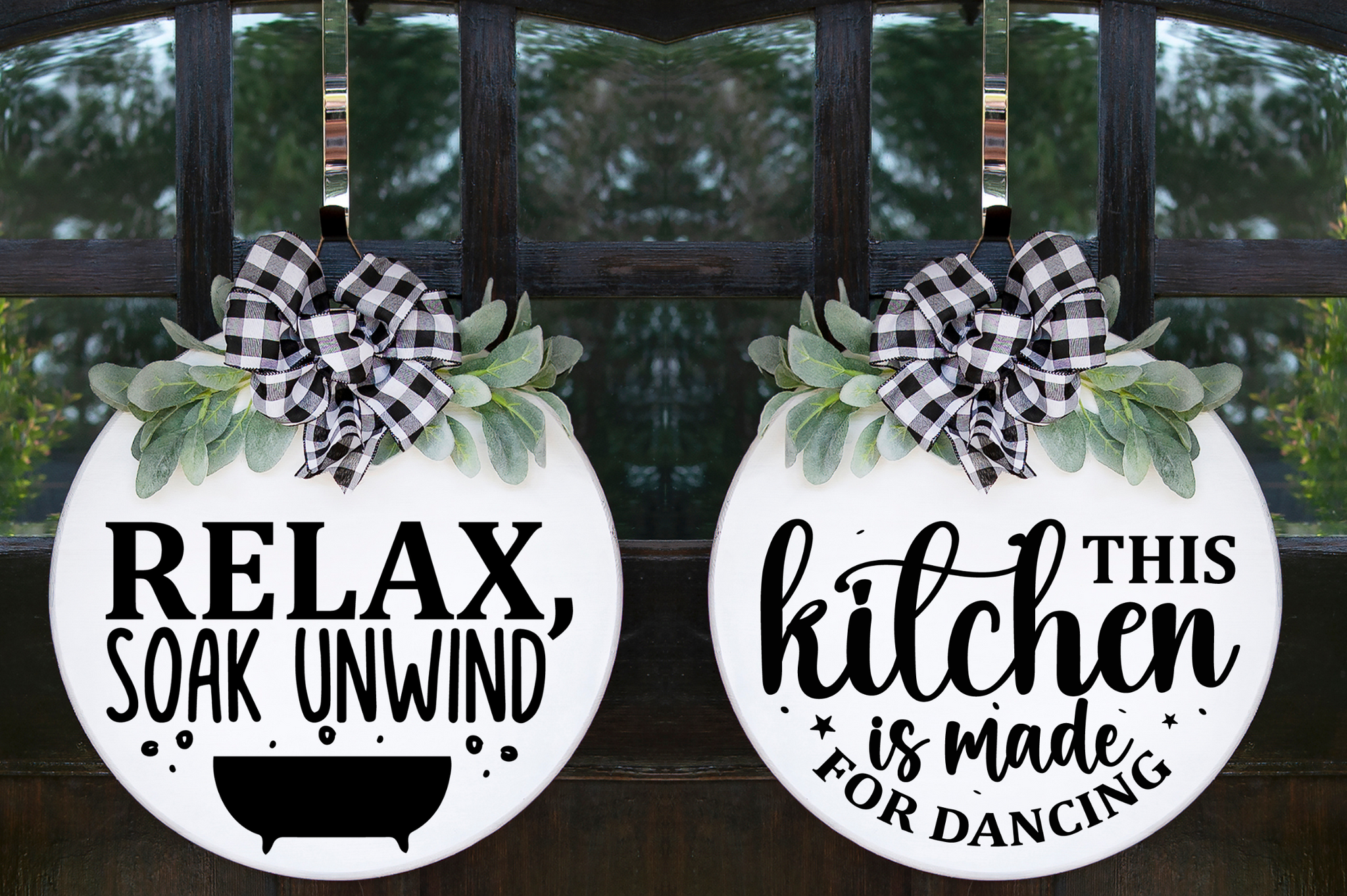 Farmhouse Round Sign Bundle