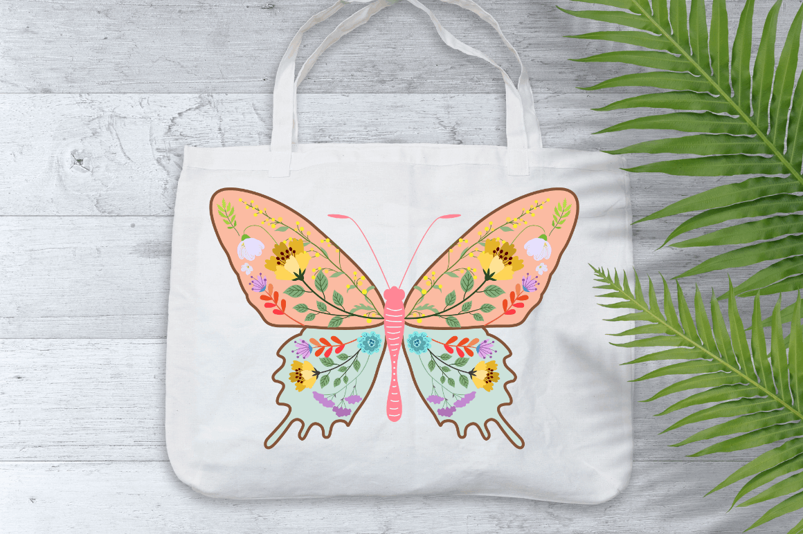 Floral Butterflies PNG Bundle