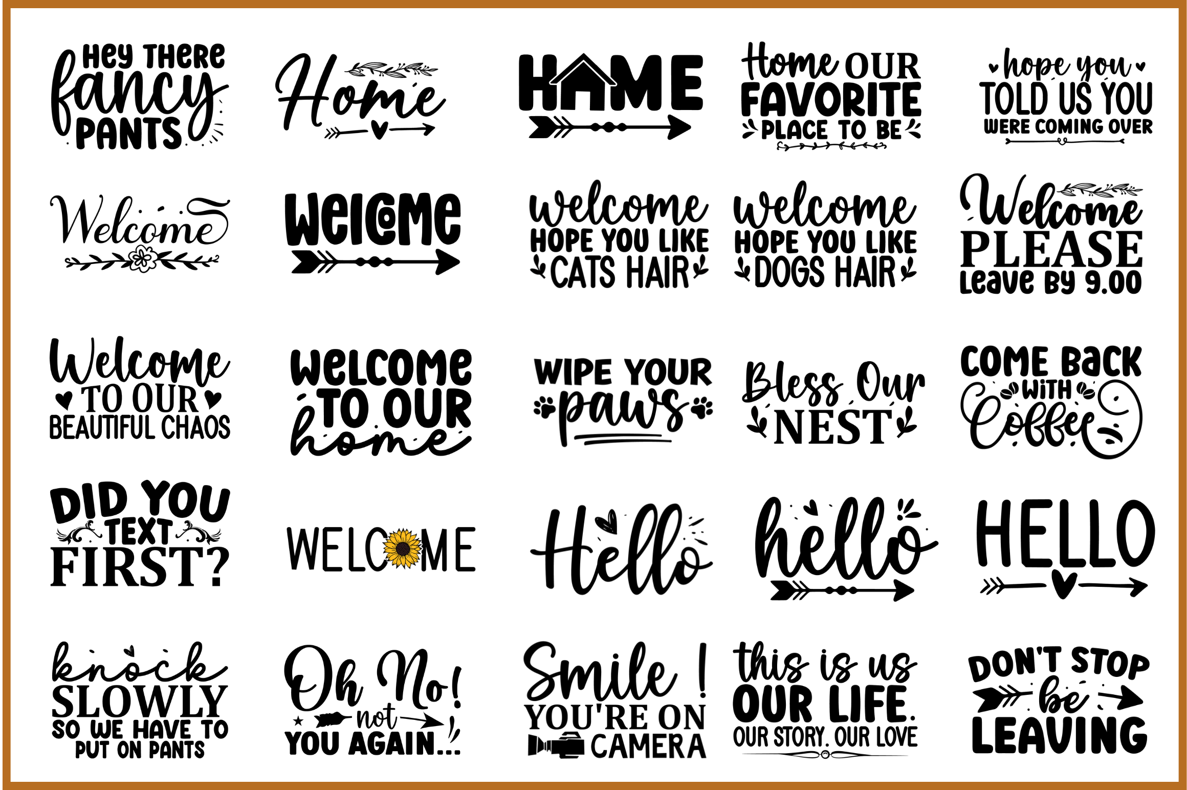 Doormat Svg designs Bundle