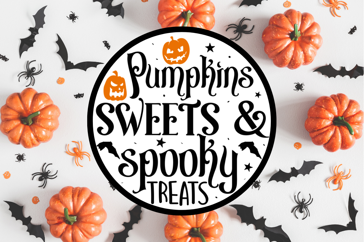 Farmhouse Halloween Round Sign SVG Bundle