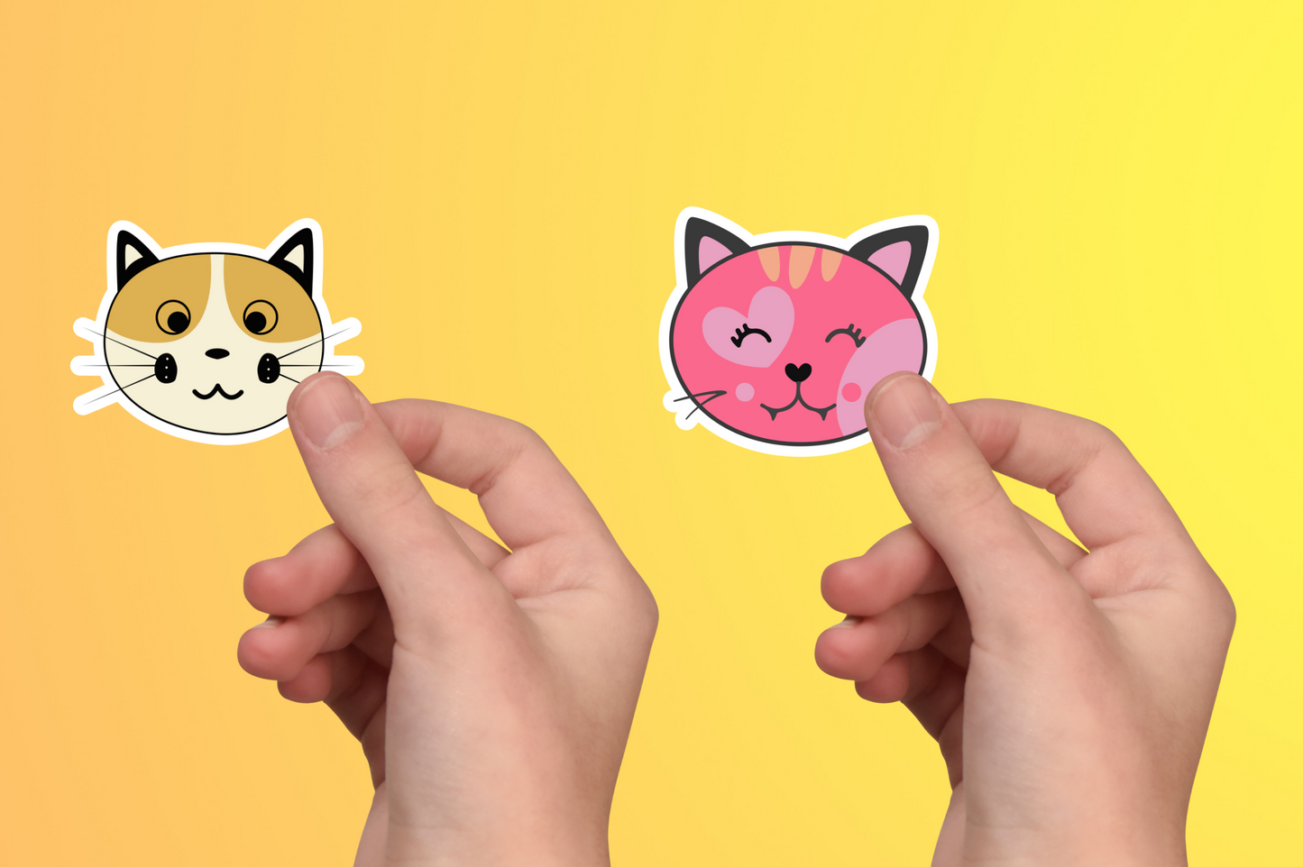 Cute Animal Face Sticker SVG Bundle