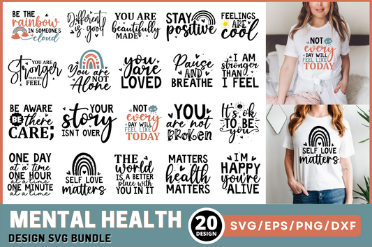 Mental Health SVG Bundle