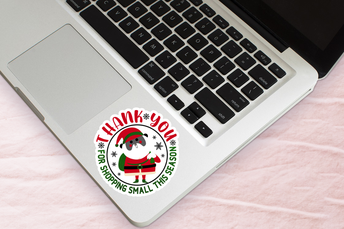 Christmas Small Business Stickers Png Bundle